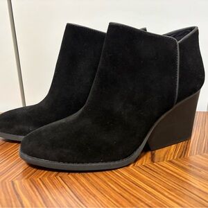 Toms Black Suede Ankle Booties